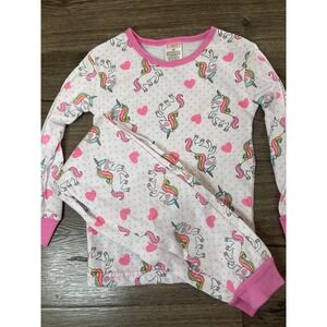Swiggles Toddler Girls 3T Unicorn Heart Pajamas Set 2 pieces